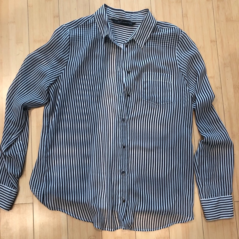 Zara Sheer Women’s Button Down